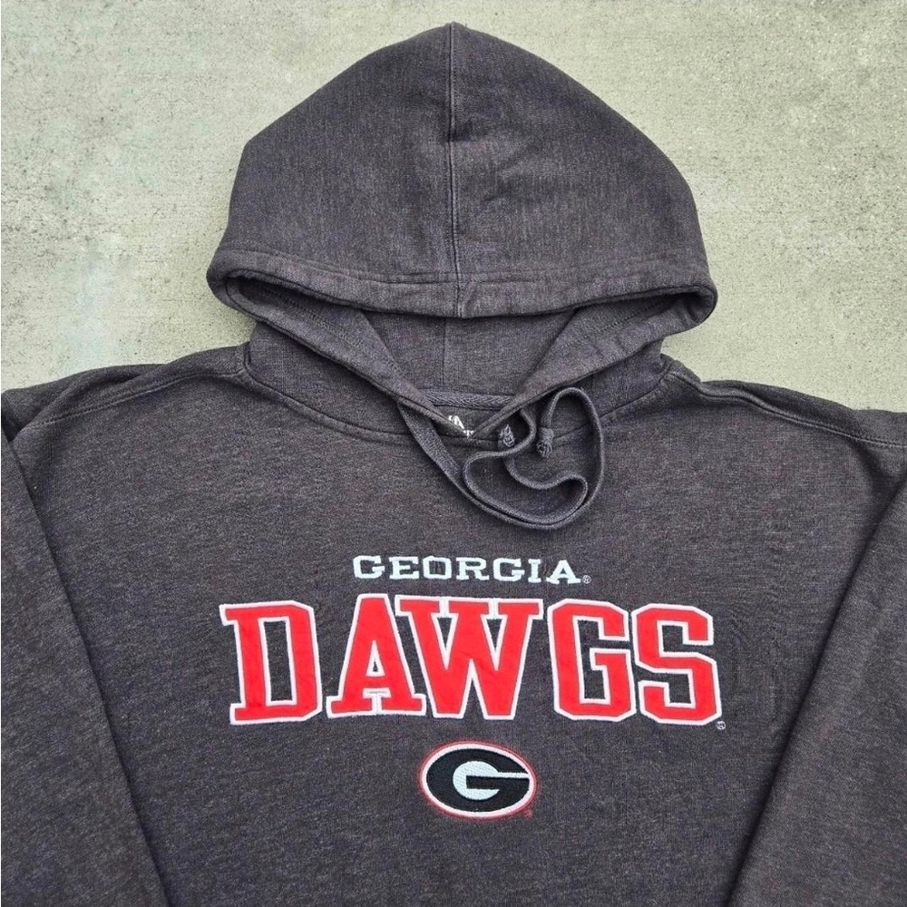 University Of Georgia Mens Size L Embroided Graphic Print University Hoodie